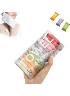 FALMER 14 Pack Compressed Towels Tablets, Disposable Face Compressed Towels,28 x 24 cm Soft Wipe Face Washcloths, Portable Coin Tissue for Outdoor Travel Camping Hiking Sport Hotel Beauty Salon  - Image 1