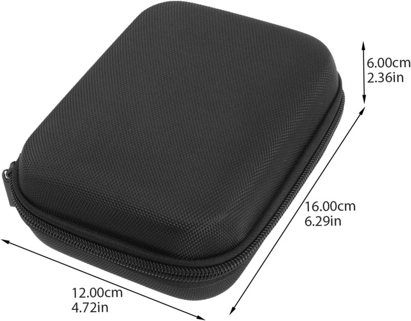 Portable Hard Drive Case with Durable Oxford Cloth Power Bank Carry Bag for Electronics Accessories Compact Travel Organizer with Smooth Zipper Protective Storage for USB Cables - Image 2