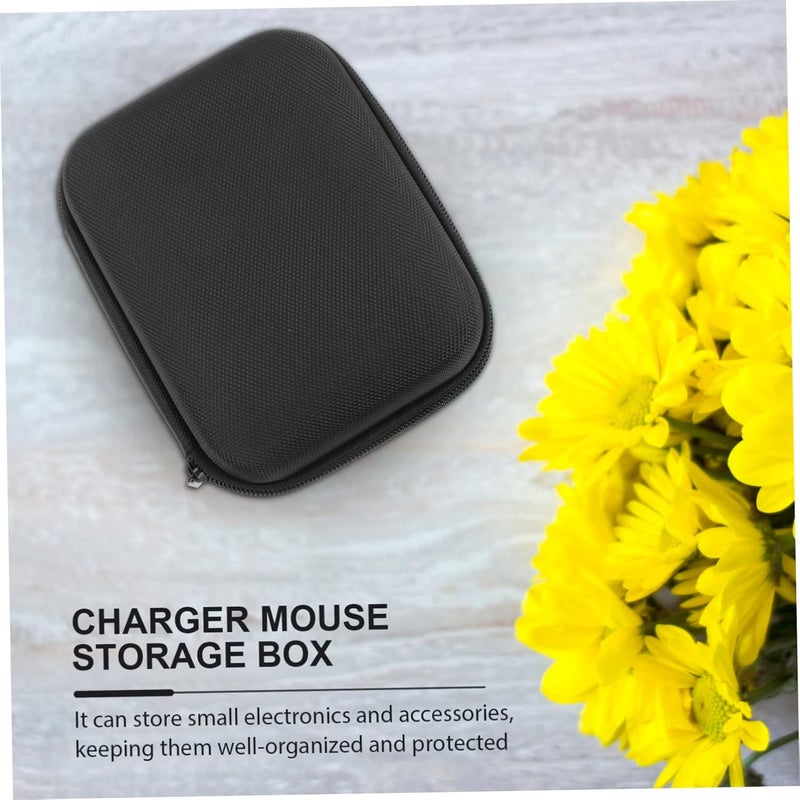 Portable Hard Drive Case with Durable Oxford Cloth Power Bank Carry Bag for Electronics Accessories Compact Travel Organizer with Smooth Zipper Protective Storage for USB Cables - Image 4
