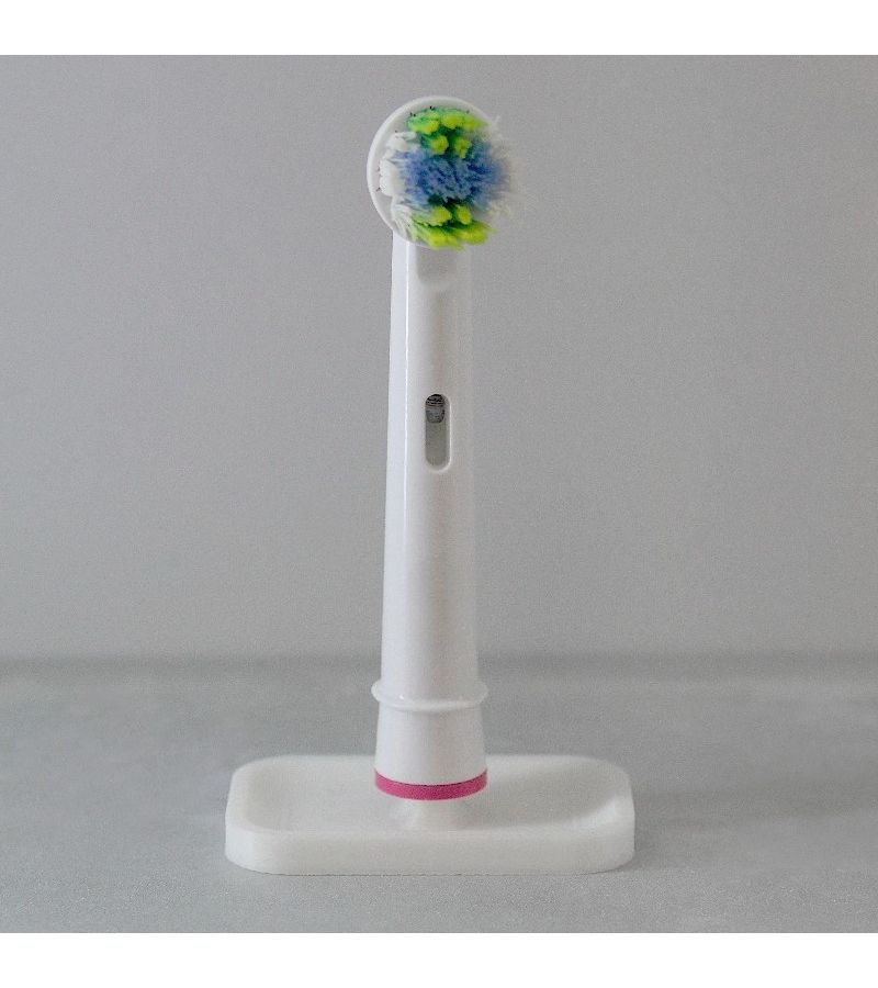 Type B 3D Printed Brush Head Organizer No Drill Wall Mount 2 Slots Dust Protection - Image 5