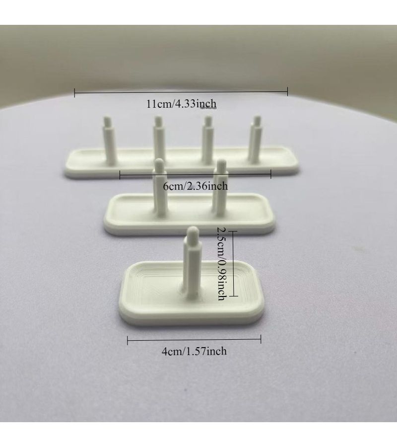 Type B 3D Printed Brush Head Organizer No Drill Wall Mount 2 Slots Dust Protection - Image 3