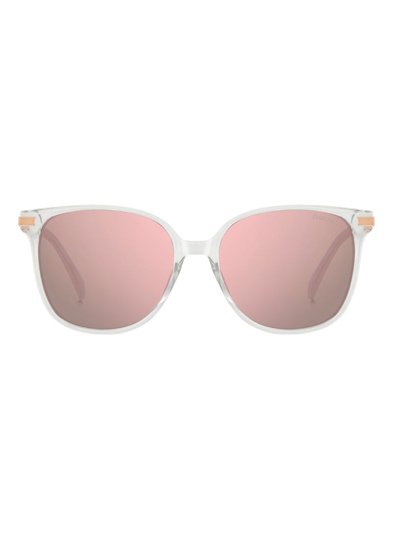 Polaroid Women's Polarized Square Shape Metal Sunglasses Pld 4170/G/S/X Grey 50 - Lens Size: 49.6 Mm - Gold Copp  - Image 3