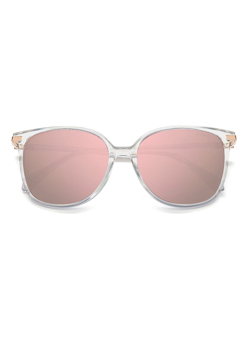Polaroid Women's Polarized Square Shape Metal Sunglasses Pld 4170/G/S/X Grey 50 - Lens Size: 49.6 Mm - Gold Copp  - Image 4
