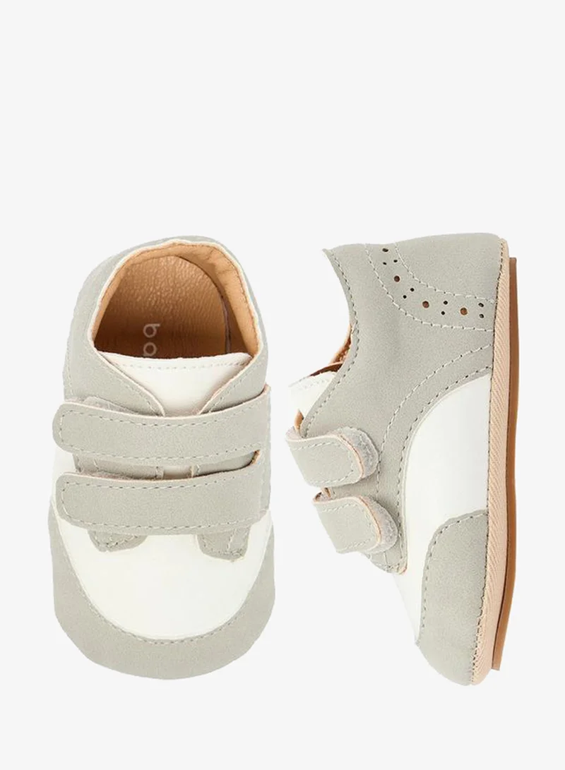 Barefeet Booties With Hook & Loop, Panelled Design