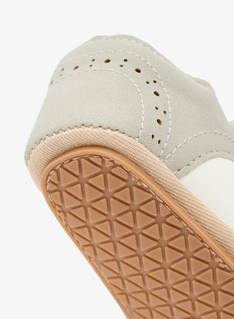 Barefeet Booties With Hook & Loop, Panelled Design - Image 5
