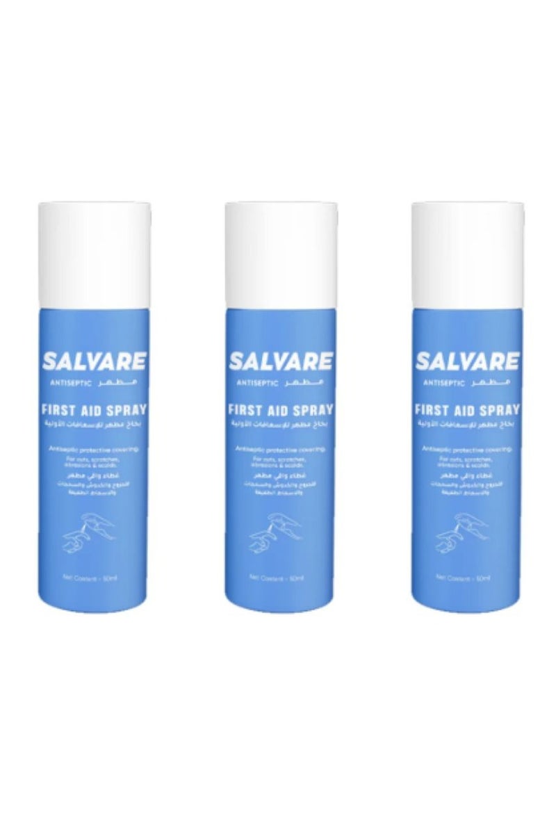 Salvare Antiseptic First Aid Spray 50Ml 3PCS