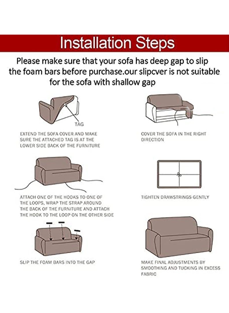 GOLDEN MILLION Stretch Sofa Slipcovers Armchair Couch Cover Furniture Protector Washable Anti-Skid - Image 5