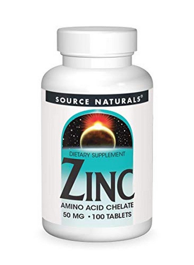Source Naturals Zinc Chelate 50Mg Source Naturals Inc. 100 Tabs - Image 1