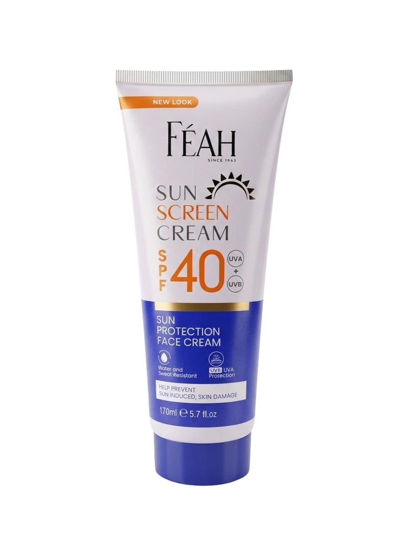 واقي الشمس FEAH بعامل حماية 40، 170 مل - لوشن حماية من الشمس واسع الطيف في أنبوب