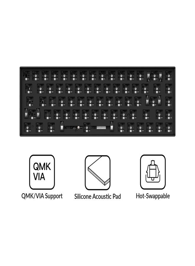 Keychron K6 Pro Wireless Custom Mechanical Keyboard Barebone Version, QMK/Launcher Programmable Macro, Hot-Swappable 65% Layout, RGB Backlit Office Gaming Keyboard for Mac Windows Linux - Black - Image 3