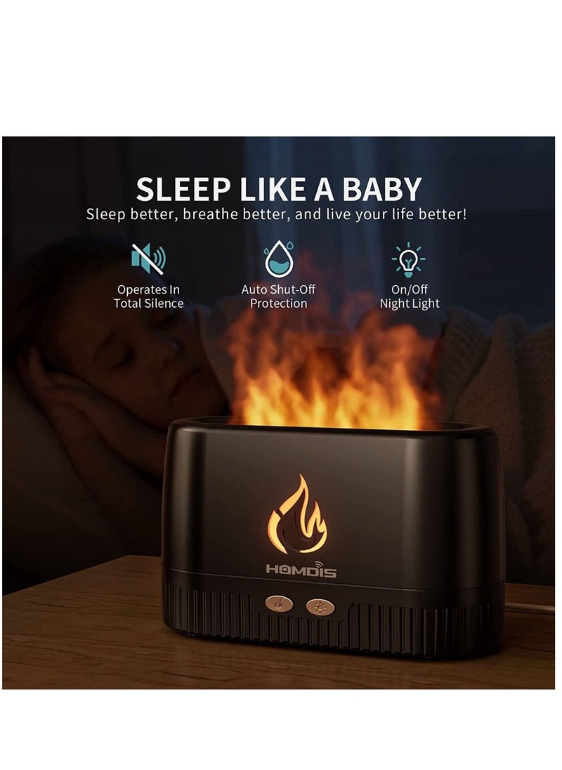 Bakhoor Essential Oil Diffusers Quiet Aromatherapy Diffuser, Auto Shut Off Scent Diffuser, Ultrasonic Oil Diffuser, Portable Flame Diffuser, Cool Mist Humidifiers for Bedroom, Home, Office, Yoga, Gym  - Image 4