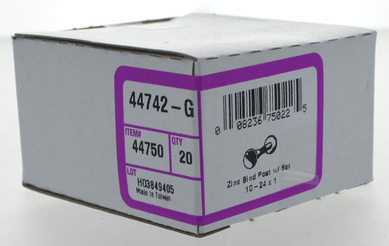 Hillman 44750#10-24 x 1" Steel Binding Post (Includes Screw), Zinc,20 - Image 2