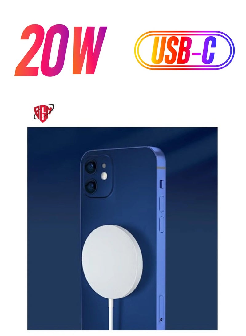 BGM Portable Mobile Cargadores Inalambricos Fast Magnetic Wireless Charger For Apple iPhone 12 - Image 1