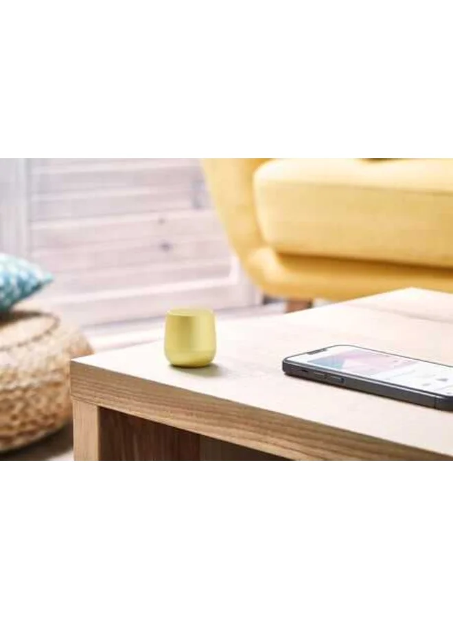 LEXON LIGHT YELLOW Mino+ Mini Bluetooth Speaker Pairable With Tws Technology  | Best Price UAE