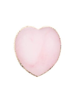 Resin Nail Art Plate Palette,Makeup Palettes,Gel Polish Color Mixing Plate Drawing Painting Color Palette,Golden Edge Heart Shaped Nail Art Display Holder
