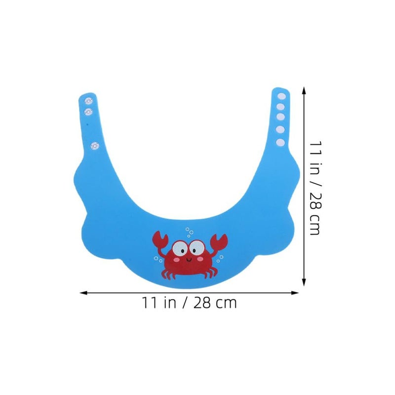 Beaupretty 2pcs Adjustable Thick Shampoo Bath Cap Cartoon Design Boy Girl - Image 4