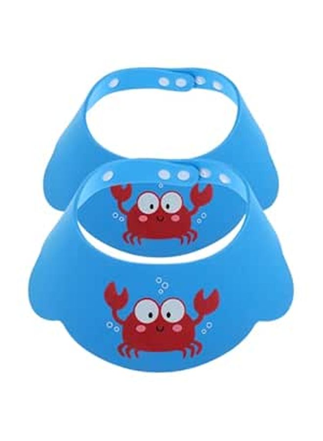 Beaupretty 2pcs Adjustable Thick Shampoo Bath Cap Cartoon Design Boy Girl - Image 1
