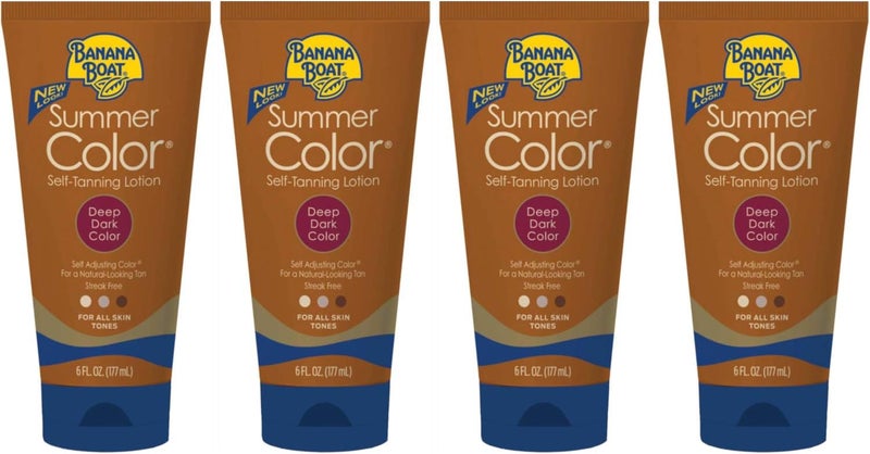 Banana Boat Summer Color Self Tanning Lotion - Deep Dark Color, 6 Ounces (Value Pack of 4) - Image 2