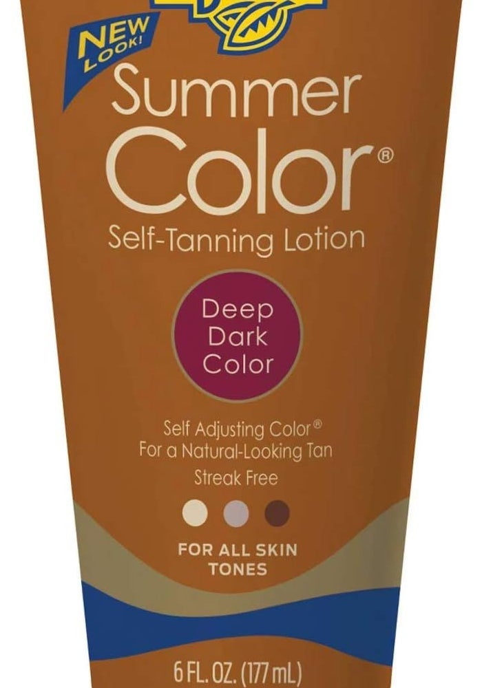 Banana Boat Summer Color Self Tanning Lotion - Deep Dark Color, 6 Ounces (Value Pack of 4) - Image 1