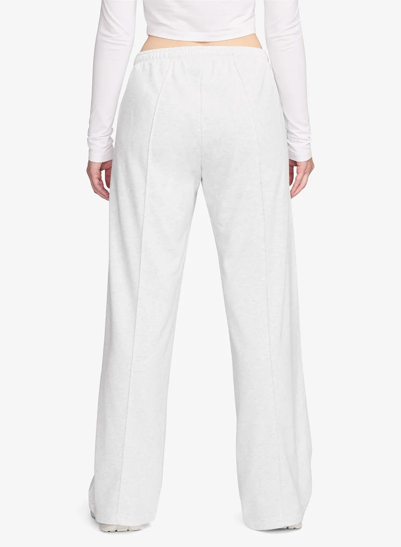 نايكي سروال رياضي فضفاض بخصر مرتفع من صوف ناعم