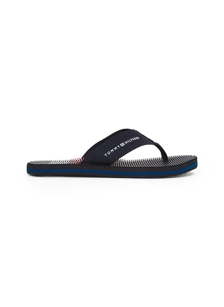 تومي هيلفيغر Logo Detail Beach Flip Flops