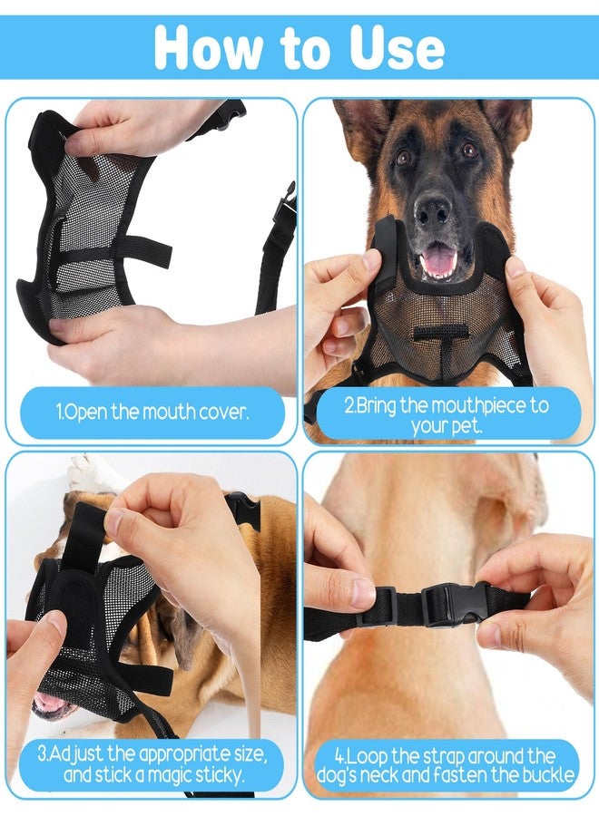 ValueBargain Dog Muzzle, Anti Scavenging Mesh Muzzle for Dogs, Breathable Soft Muzzles, Adjustable for Huskies and Dobermans, Allows Panting & Drinking - Image 4