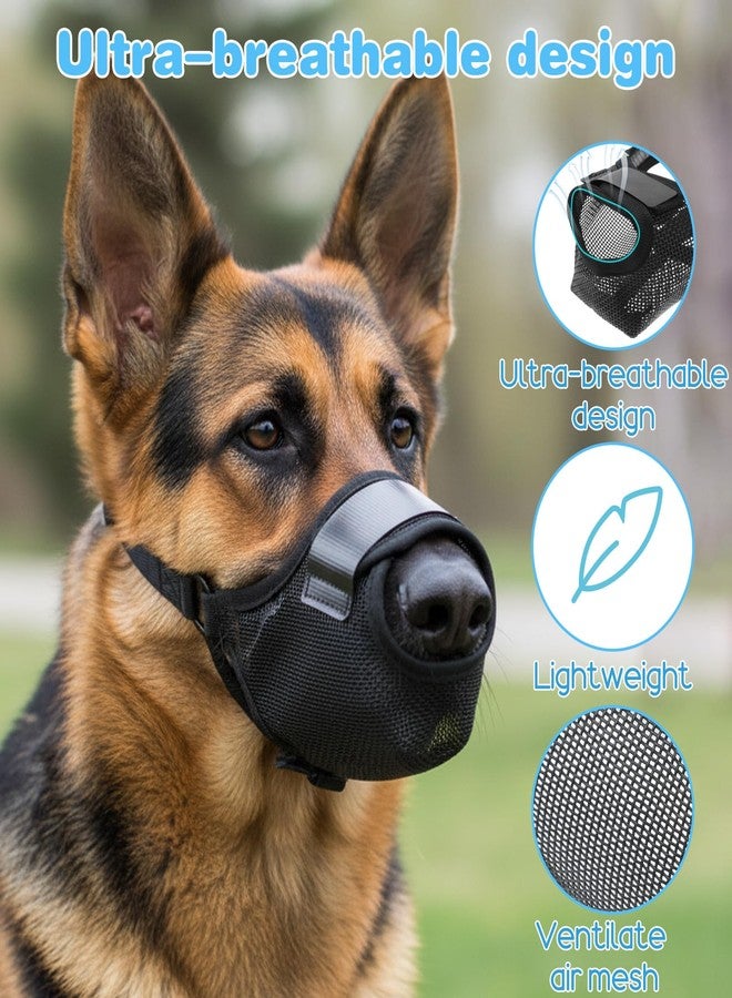 ValueBargain Dog Muzzle, Anti Scavenging Mesh Muzzle for Dogs, Breathable Soft Muzzles, Adjustable for Huskies and Dobermans, Allows Panting & Drinking - Image 5