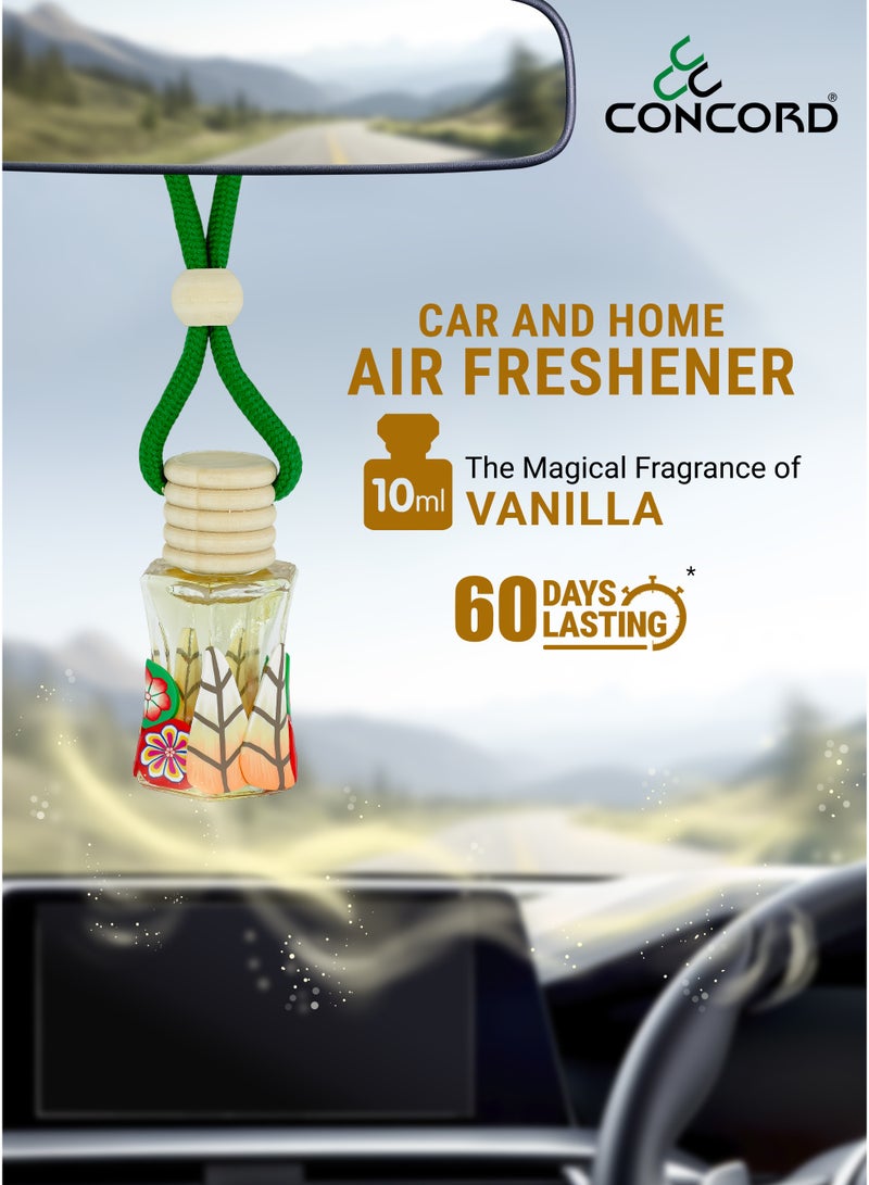 CONCORD - Car and Home Hanging Air freshener, 10ml | Vanilla Fragrance, 60 Days Lasting* | Limited Time Offer: PACK OF 2 - Image 2