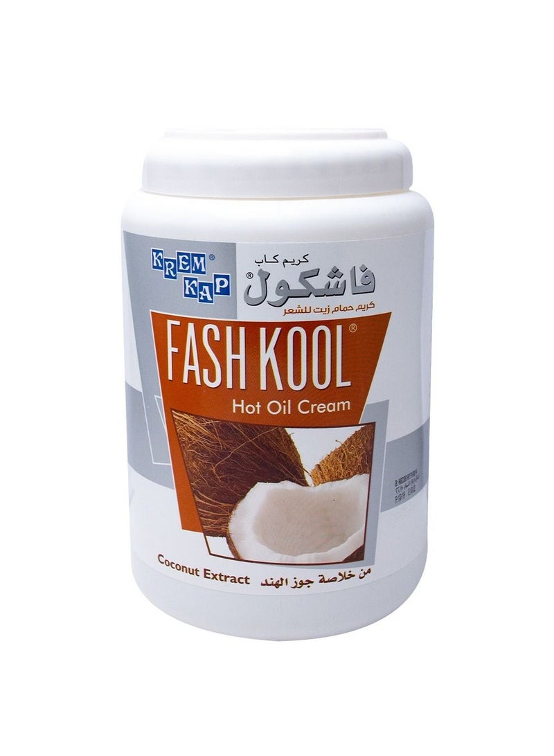 فاش كول قناع الشعر بالزيت الساخن من خلاصة جوز الهند من فاش كول - 1500 مل، تغذية عميقة وإصلاح - Image 1