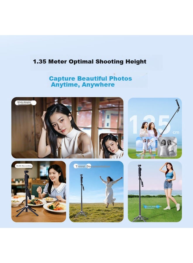 Youfes Yangfeisi Dji Pocket 3 Selfie Stick Tripod Extension Rod Floor Tripod Sports Camera Mini Handheld Gimbal Stabilizer Extension Rod Accessory - Image 4