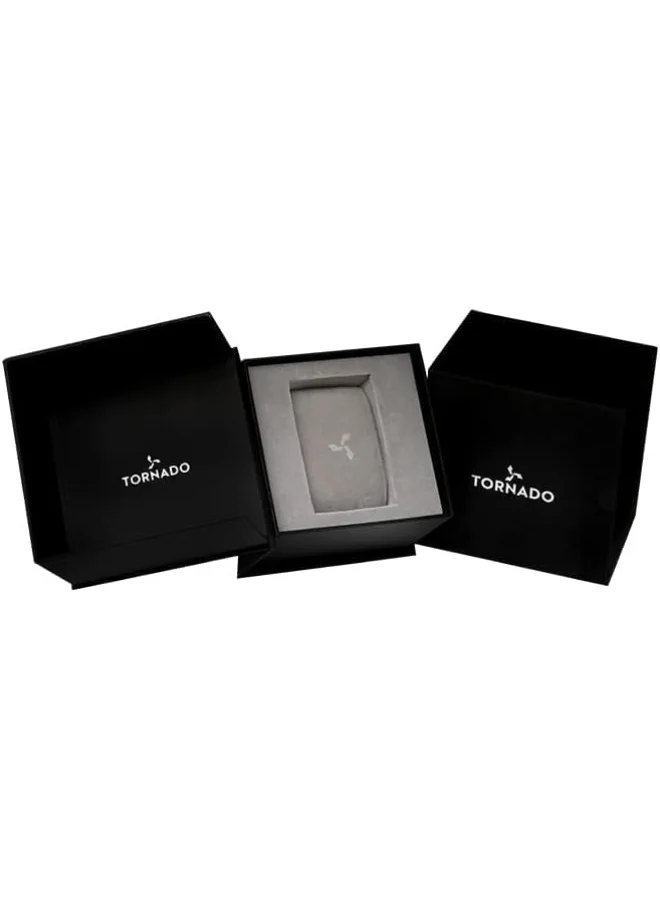 TORNADO Tornado Men's Japan Quartz Movement Watch, Chronograph Display and Stainless Steel Strap - T3149B-XBXL, Gun Metal
