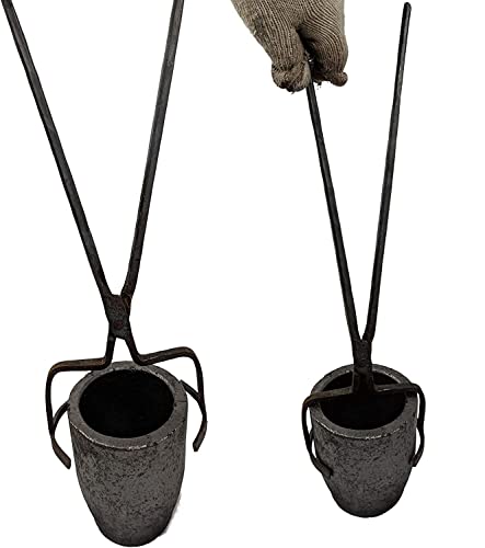LSMIITTH 4KG-8Kg Crucible Tongs Set for Melting Metal, Foundry Casting Tools Lifting and Pouring Tongs - 19inches - Image 3