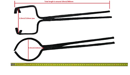 LSMIITTH 4KG-8Kg Crucible Tongs Set for Melting Metal, Foundry Casting Tools Lifting and Pouring Tongs - 19inches - Image 4