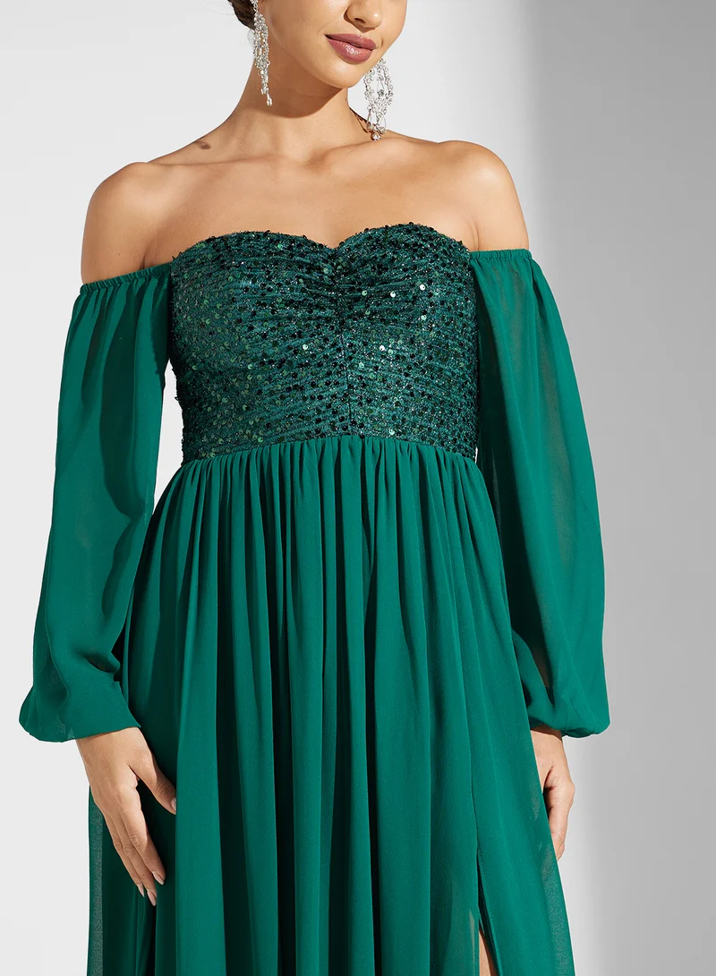 Ella Limited Edition Sequin Bodice Gown Dress