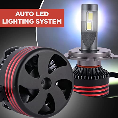 Pivalo PLHDH4 150W Hyperdrive H4 / H19 LED Headlight With High Performance Bulb Patent Design IP65 Water Resistant And Easy Installation For Automobiles(Set of 2) - Image 3