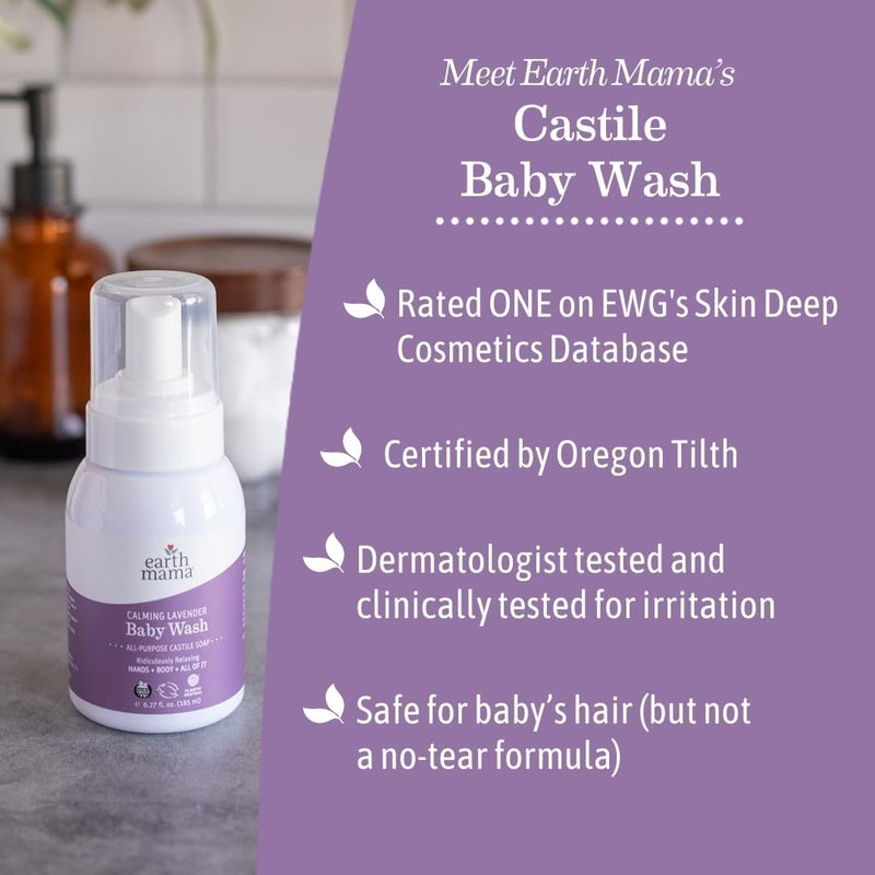Earth Mama Calming Lavender Foaming Hand Soap | All-Purpose Castile Body Wash, 5.3-Fluid Ounce General compatible practical design - Image 4