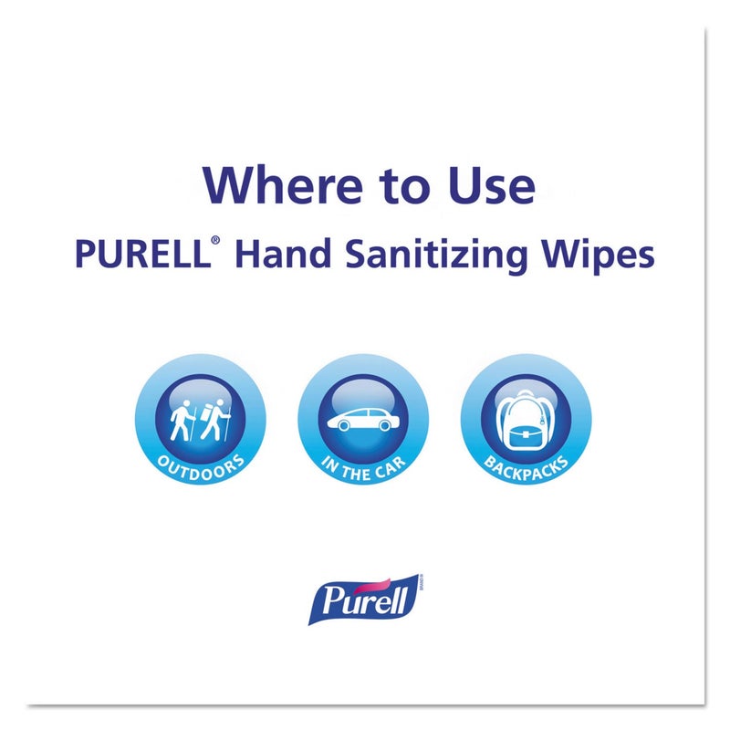 Purell مناديل تعقيم اليدين المبللة مسبقًا، مناديل مغلفة بشكل فردي، 100/علبة - Image 4
