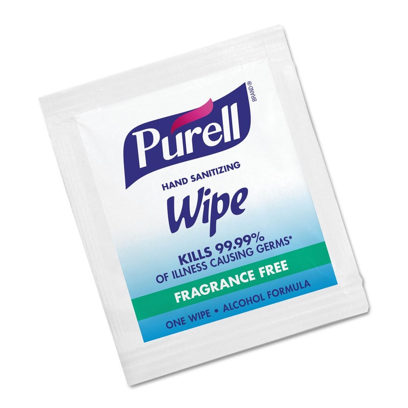 Purell مناديل تعقيم اليدين المبللة مسبقًا، مناديل مغلفة بشكل فردي، 100/علبة - Image 1