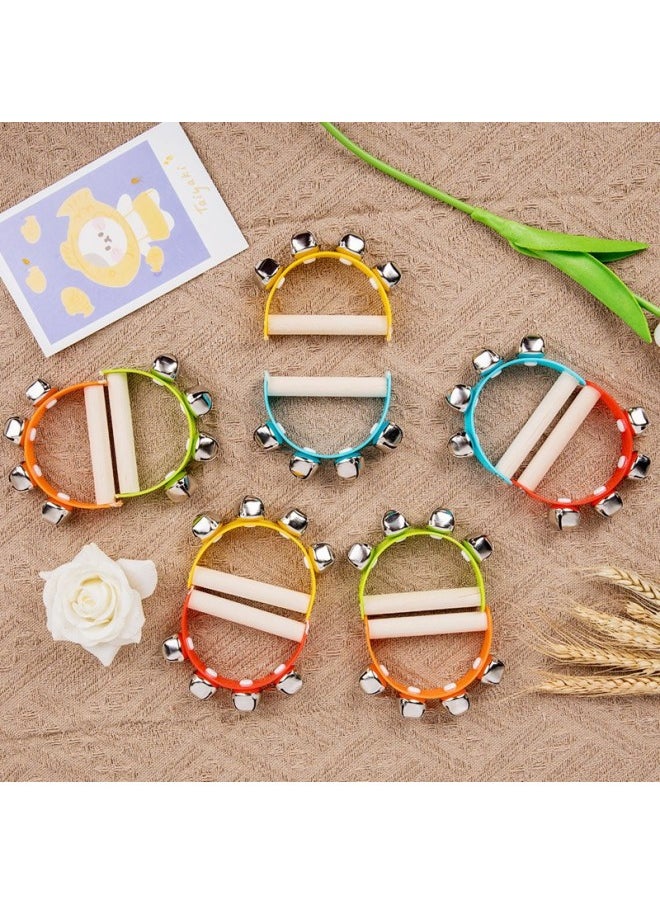 null - Montessori Baby Rattle Car Model Building Blocks Shape Cognition Gnash Stick Soothing Toy Enlightenment Teaching Aids-Specifications:DX-macaron Color Four-ring Rattle - Image 1