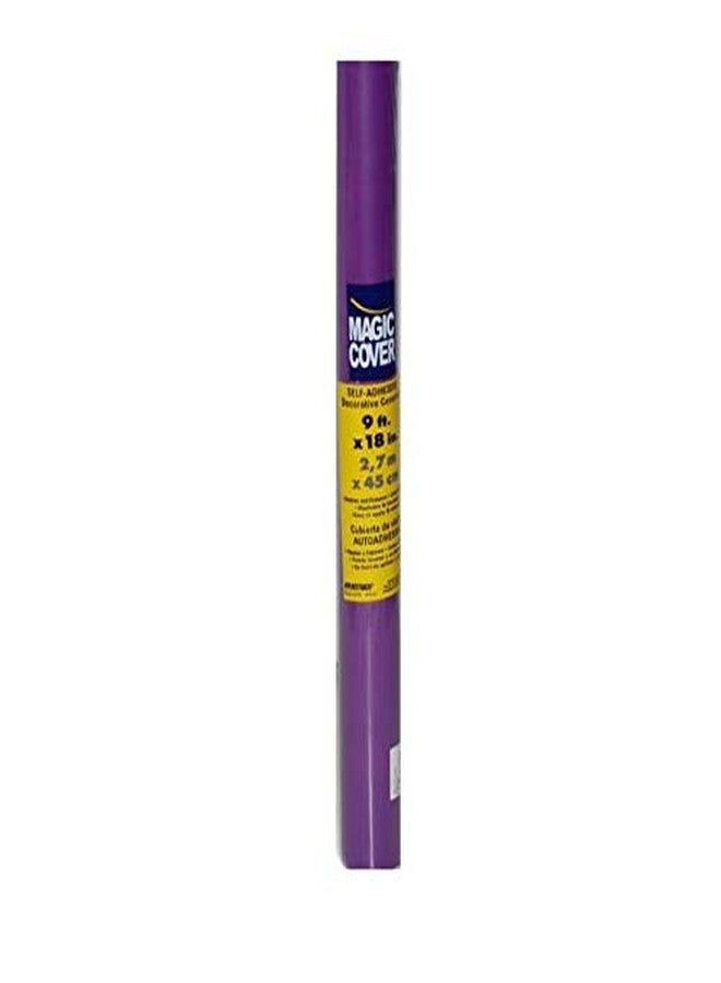 Magic Cover Adhesive Vinyl Paper, Multi-functional Shelf Liner for Lining Drawers and Shelves, Waterproof and Durable, 18" x 9', Purple - Image 2