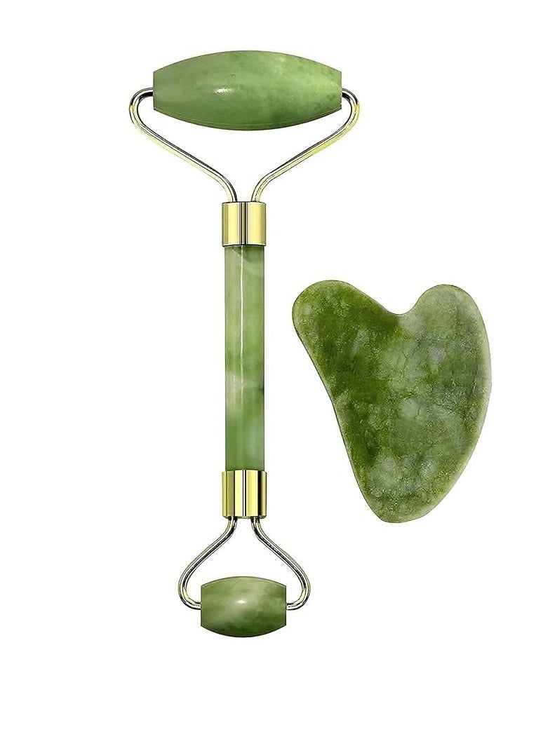 Generic Gua Sha Face SkinCare Kit, Face and Eye Massager, Jade Roller for Face, Guasha Stone Face, Facial Massage Roller, Muscle Relaxation, Eliminates Eye Swelling 