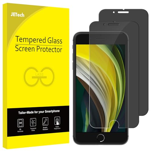 JETech Privacy Screen Protector for iPhone SE 32 20222020 Edition iPhone 8 and iPhone 7 AntiSpy Tempered Glass Film 2Pack - Image 1