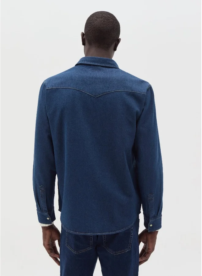او في اس Cowboy shirt in denim