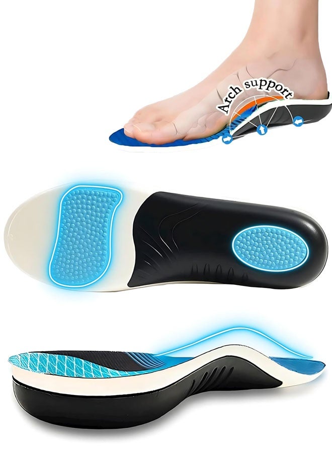 Arch Support Inserts Women Men, Orthotic Inserts For Flat Feet, Plantar Fasciitis Insoles, Pain Relief Shoe Inserts For High Arch Support Insoles - Image 1
