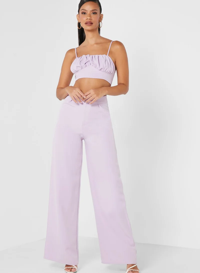 PUBLIC DESIRE Ruched Bust Crop Top