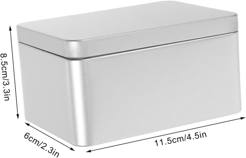 CHILDWEET Multipurpose Tinplate Storage Box Portable Organizer for Sewing Tools Photos and Crafts Lightweight Design for Home Office and Travel Creative Storage Medium - Image 2