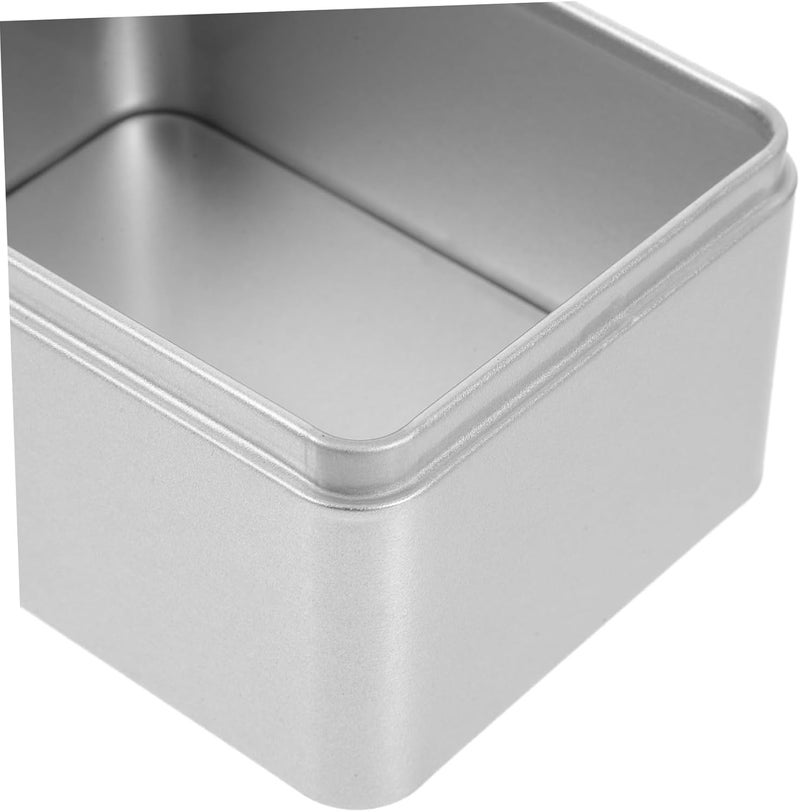 CHILDWEET Multipurpose Tinplate Storage Box Portable Organizer for Sewing Tools Photos and Crafts Lightweight Design for Home Office and Travel Creative Storage Medium - Image 3