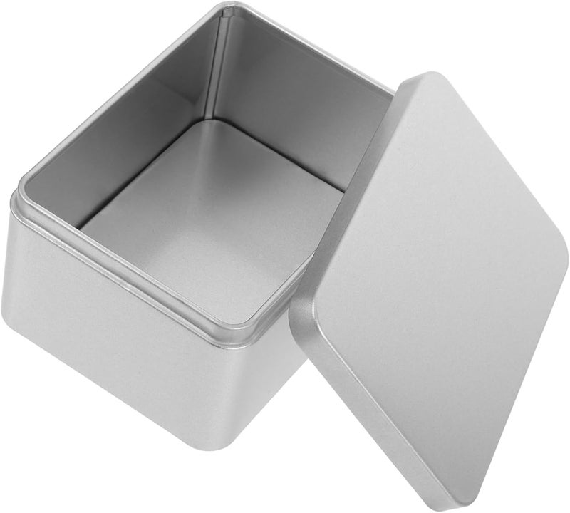CHILDWEET Multipurpose Tinplate Storage Box Portable Organizer for Sewing Tools Photos and Crafts Lightweight Design for Home Office and Travel Creative Storage Medium - Image 1