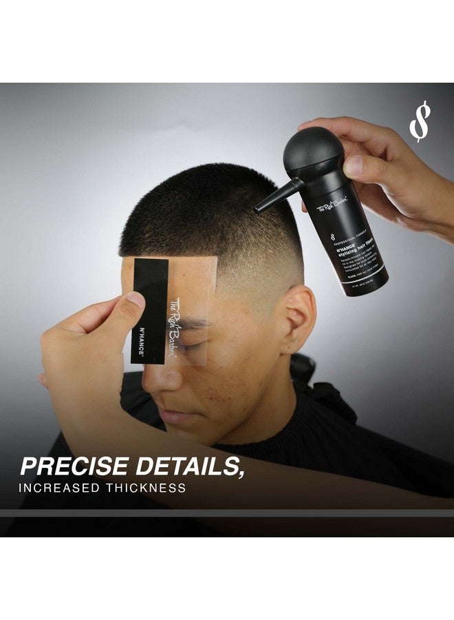 The Rich Barber The Rich Barber N'Hance Pro Barber Kit I - Professional 3-in-1 Hair & Beard Styling Set - Keratin-Infused Hair Building Fibers, Applicator Pump, Application Card - Hairline Enhancer & Volumizing Spray  - Image 2