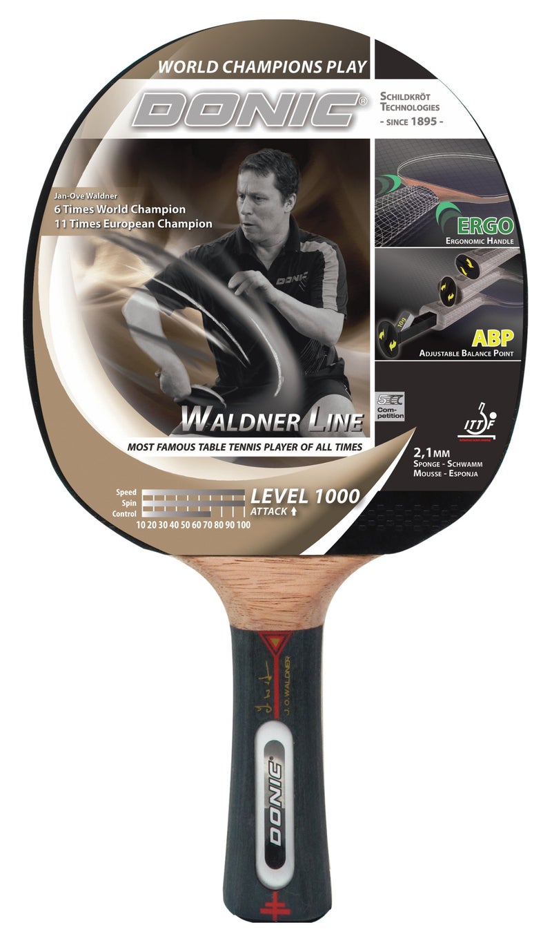 Donic-Schildkröt Waldner 1000 Wood Table Tennis Racket/Bat, (Assorted) - Image 5